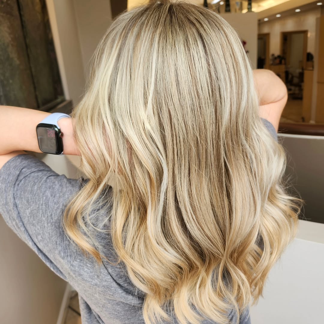 Before and after transformation, Fisher Experience Salon and Spa, Braintree MA
